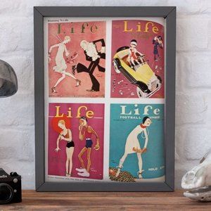 1900 life magazine poster‎ framed